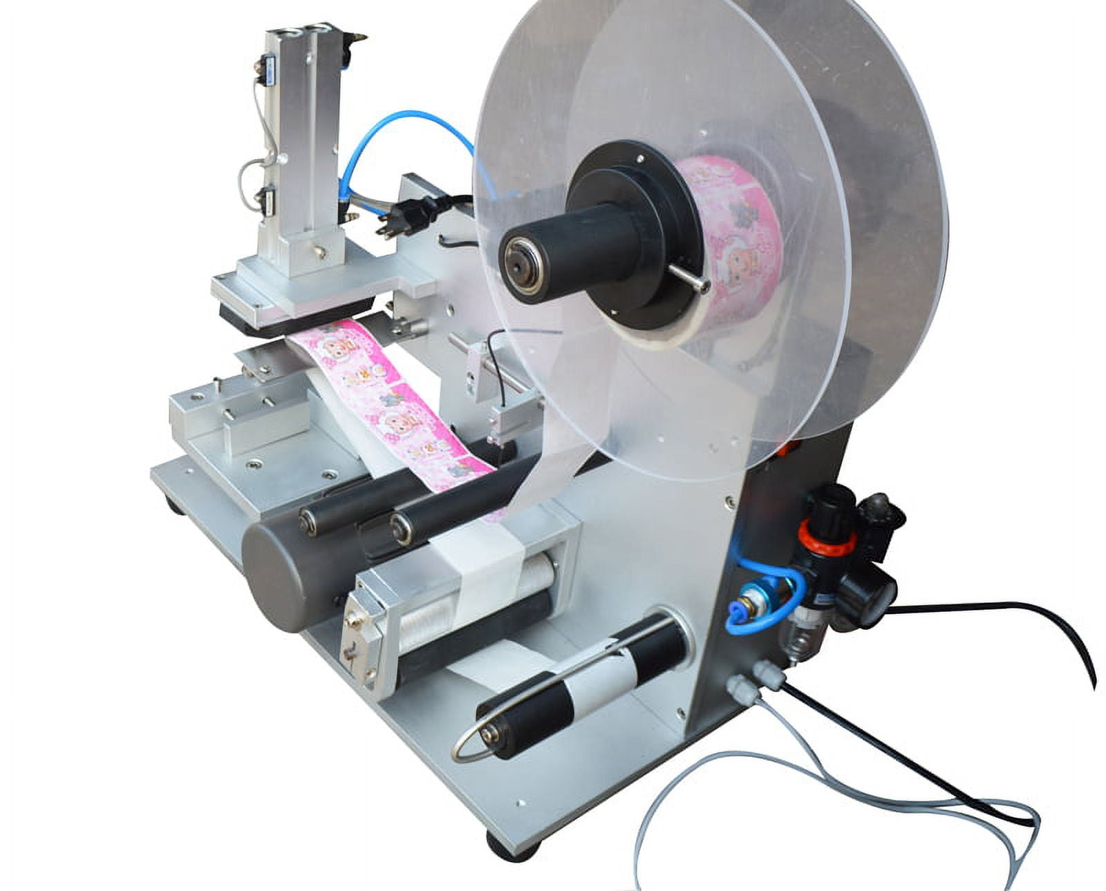 INTSUPERMAI Semi-Auto Plane Labeling Machine Adjustable Flat Surface Labeler Label Applicator Machine