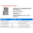 thumbnail image 2 of Head Bolt Set - Compatible with 1989 - 1997 Geo Prizm 1990 1991 1992 1993 1994 1995 1996, 2 of 2