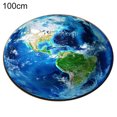 thumbnail image 2 of HEVIRGO Round Earth Moon Planet 3D Print Soft Carpet Anti-slip Rug Floor Mat Home Decor,100cm,Earth**, 2 of 10