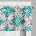 thumbnail image 3 of Ambesonne Leaves Valance Pack of 2, Tropical Banana Leaf Motifs, 54"X12", Multicolor, 3 of 5