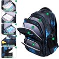 thumbnail image 3 of Mochila impermeable para estudiantes de escuela primaria y secundaria con almuerzo, 3 of 8