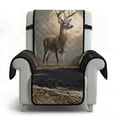 thumbnail image 6 of TSOVTHRID Deer Camo Hunting Print Recliner Chair Covers Lazy Boy Recliner Covers Stay in Place Couch Cover Slipcovers Non-Slip Furniture Protector with Elastic Strap for Dog, 6 of 7