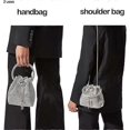 thumbnail image 4 of Bolsos de hombro Bolso bandolera Carteras Bolsos de mano Cristales Bolso de noche Plata, 4 of 5