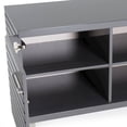 thumbnail image 3 of Modrest Splendor - Grey High Gloss Slatted Buffet, 3 of 9