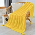 thumbnail image 1 of Chunky Knit Throw Blanket for Couch, Soft Luxurious Moss Stitch Blankets for Bed, Cozy Decorative Farmhouse Knitted Throws for Sofa, Sand Dune,130*230cm, 1 of 5