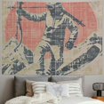 thumbnail image 2 of Orinice Skier Bow and Arrow Tapestry Wall Hanging Unique Style Graphic Tapestries Home Wall Decor Art for Living Room Bedroom Dorm Apartment Farmhouse 60x50inch, 2 of 6