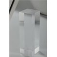 thumbnail image 4 of CiaoHER 2in Thickness Solid Acrylic Cube Display Block Clear Polished Pedestal Stand Riser Solid Base 2" x 2" x 6", 1 Pack, 4 of 6