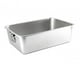 thumbnail image 4 of Caja de arena para gatos y conejos de acero inoxidable, lados altos, superficie lisa multifuncional y fácil de limpiar, esquinas redondeadas a prueba 40x30x15cm con mango, 4 of 9