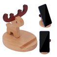 thumbnail image 4 of Cell Phone Holder Desk, Desktop Decorations Cellphone Stand 2 Sets Wooden  For Desk, 4 of 8