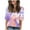 Orange, variant on Print Tops for Women 1/2 Sleeve 2025 Fashion Tees Casual Neck Loose Cute T Shirt Ladies Top