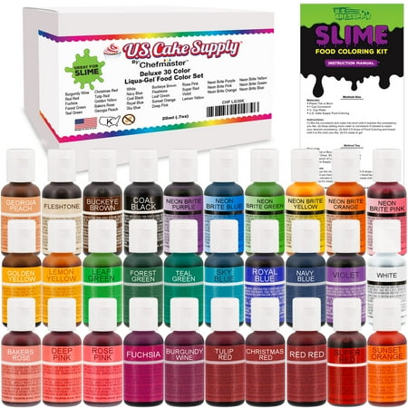 30 Color Food and Slime Coloring Liqua-Gel Ultimate Decorating Kit ... 30 Color Food and Slime Coloring Liqua-Gel Ultimate Decorating Kit ...