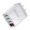 White, variant on QC3.0 3USB Charger PC Fast Charging Smart Chip Multi Protection Wide Voltage Compatibility