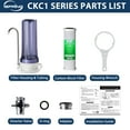 thumbnail image 2 of iSpring CKC1C Countertop Water Filtration Clear Housing with Carbon Block CTO Filter, 2 of 5