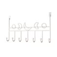 thumbnail image 2 of Hauiodp Over The Door Hook, Towel Rack & Coat Rack Hanger, Heavy-Duty 7 Hooks Organizer Rack, Multiple Uses Over Door Coat Rack Apply to Clothes, Bags, Bathroom, Bedroom, Kitchen, 2 of 6