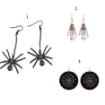 thumbnail image 2 of Alloy Party Gift Trend Dangle Earrings Spider Web Halloween Drop Earrings Skeleton Hand 1, 2 of 6