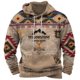 thumbnail image 3 of Sudadera con capucha clásica retro medieval con estampado 3D de animales de estilo Harajuku para hombre, jersey de moda informal de estilo hip hop callejero de gran tamaño para hombre, 3 of 4