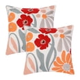 thumbnail image 2 of REGALWOVEN Pack de 2 fundas de cojín de algodón con diseño floral para sofá, sofá, 18" x 18", 2 of 6