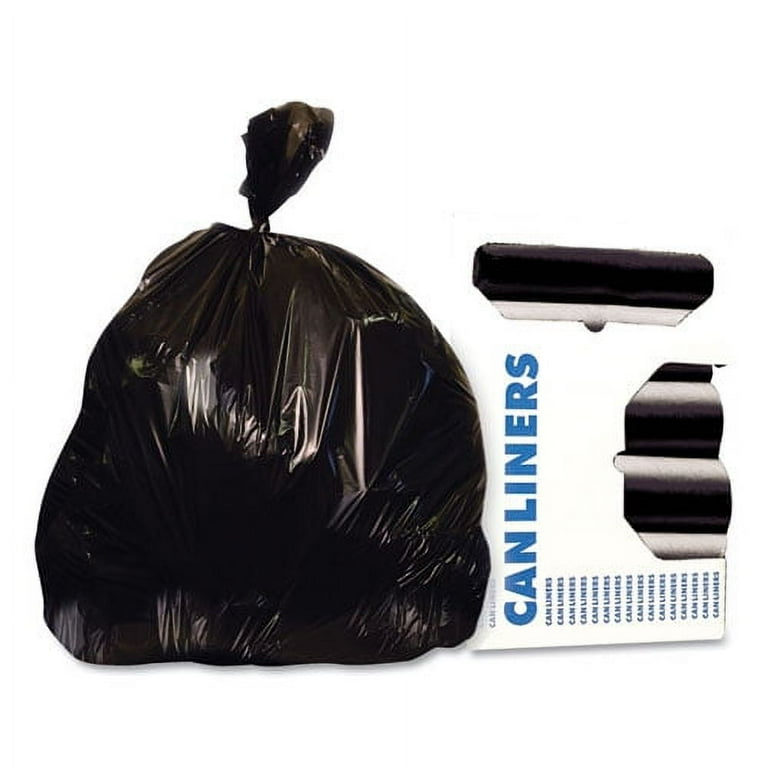 Low-Density Repro Can Liner, 56 gal, 1.35 mil, 46 x 50, Black, 20 Bags/Roll, 5 Rolls/Carton Low-Density Repro Can Liner, 56 gal, 1.35 mil, 46 x 50, Black, 20 Bags/Roll, 5 Rolls/Carton