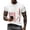 White, variant on 250 Anniversary USA Shirt Mens Short Sleeve Crewneck Waffle Knit Patriotic Graphic Tee Summer Casual Loose Fit Top White XXL