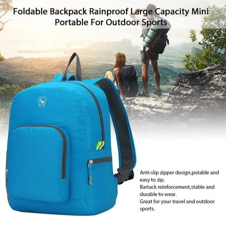 Ultra-light Portable Backpack Foldable Rainproof Anti-scratch Bag Large Capacity Mini Outdoor Bag For Travel And Sports