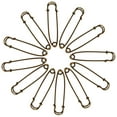 thumbnail image 5 of Bleiou 50 Pcs Safety Pins Heavy Duty Large Safety Pins Steel (Brown), 5 of 5