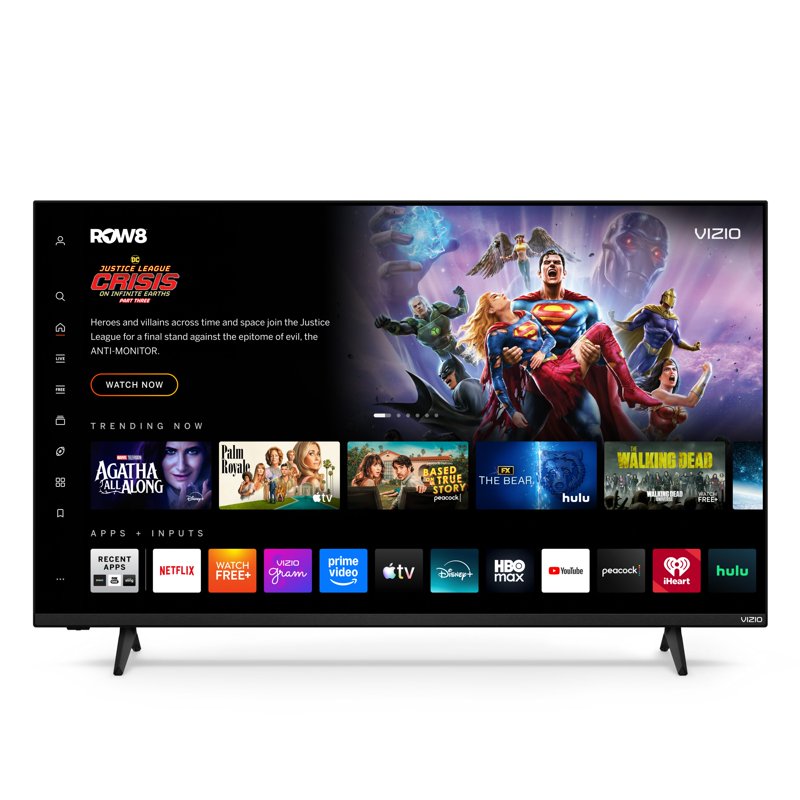 VIZIO, 50" Class Quantum 4K QLED HDR Smart TV, VQD50M-08 front and back view