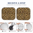 thumbnail image 3 of Yiaed Gold Glitter Leopard Print Car Front Windshield Sun Shade,Foldable Anti-UV Car Sunshade for Front Window for Most Vehicles-Medium, 3 of 5