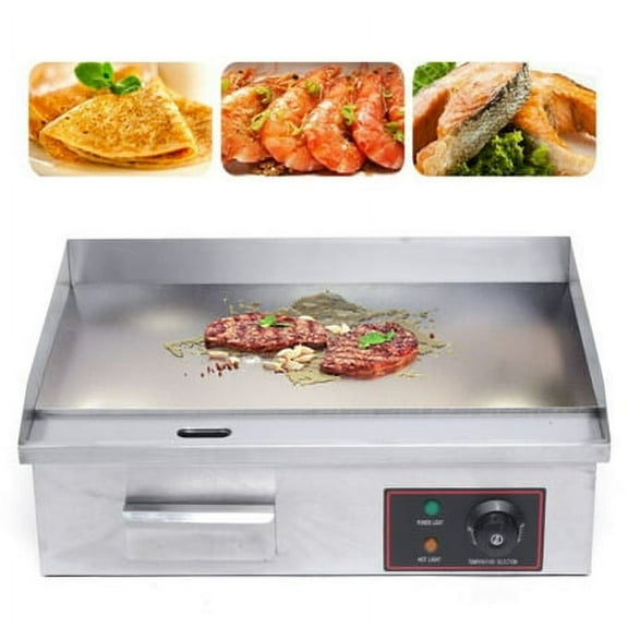 22 in Electric Griddle -Stainless Steel, Temperature Control