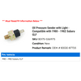 thumbnail image 2 of Pressure Sender with Light - Compatible with 1980 - 1982 Subaru GLF 1981, 2 of 2