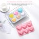 thumbnail image 3 of Molde De Pastel De Silicona En Forma De Corazón Molde Portátil Para Hornear Dulces Molde De Chocolate Multiusos Con Superficie Antiadherente Para Pastel Galleta De Chocolate 6 Tazas 2 Piezas Yuarrent HA017993-00, 3 of 7