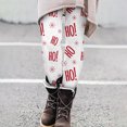 thumbnail image 2 of Gibobby Leggings para mujer Leggings estampados con estampado de de temporada hasta el tobillo de Navidad para mujer ropa de Navidad(Blanco,CH), 2 of 3