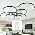 thumbnail image 2 of 8 Heads Modern Ceiling Light Acrylic LED Chandelier Lamp Flush Mount 3-Color New, 2 of 20