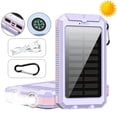 thumbnail image 4 of ENFOURCLASS 30000mAh Solar Power Bank with Dual USB Ports, LED Light & Compass for Travel, Camping, Emergencies, 4 of 27