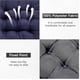 thumbnail image 4 of 4-Piece 40x40cm Blue Dining Chair Cushion Set with Tie-Straps, 4 of 5