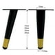 thumbnail image 3 of Patas de muebles de metal negro dorado con forma cónica para sofá, mueble, TV, sala de estar pequeña en posición vertical 15cm, 3 of 9