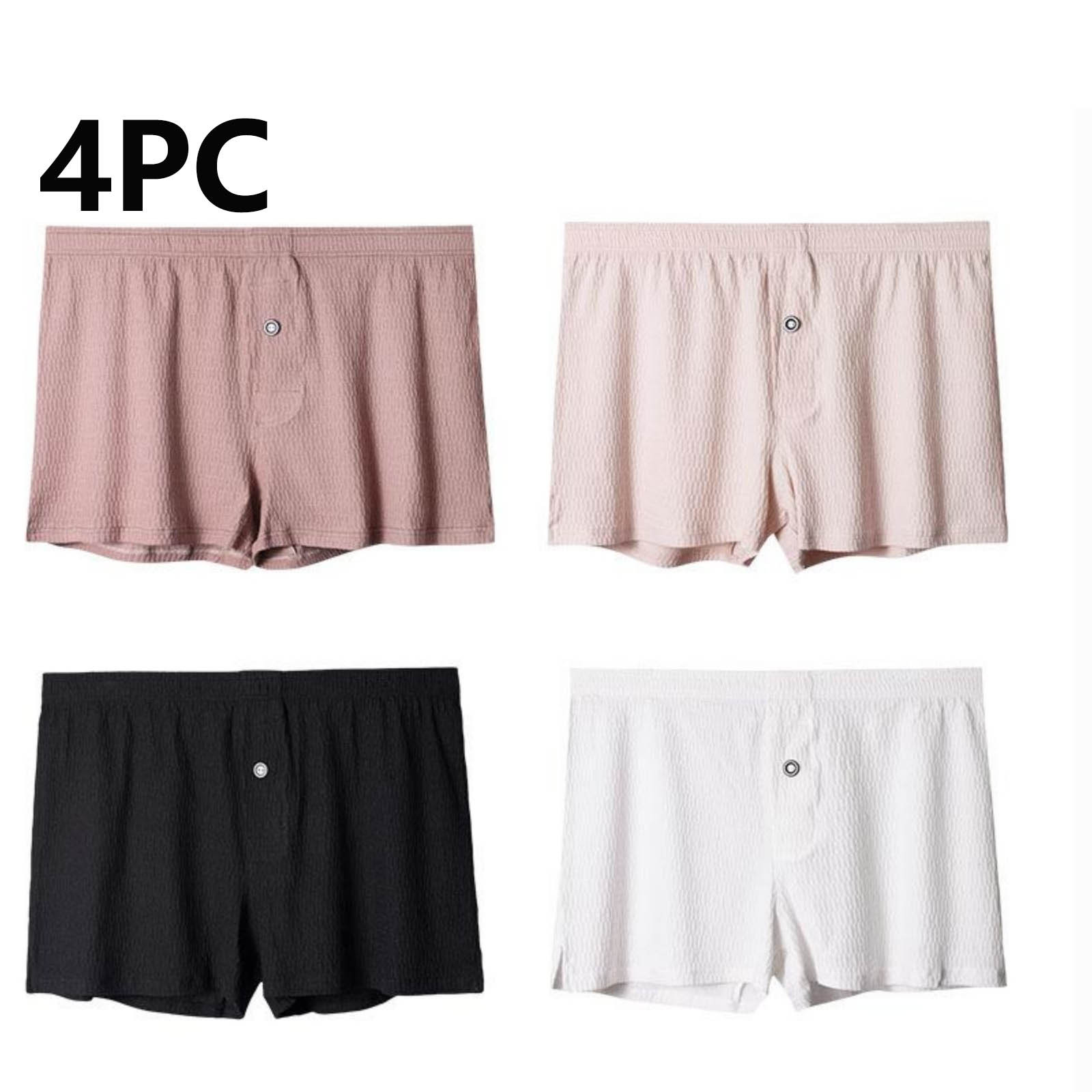 Paquete de 4 Boxers Cortos para Hombre, Suaves, Cómodos y Transpirables 2