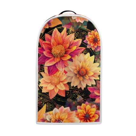 HELLHERO 1Set Vibrant Floral Bouquet Food Processor Cover Waterproof for Household Kitchen Counter