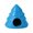 Blue, variant on Ceramic Hamster Hideout House 5.7x5.7x4.3inch Christmas Reindeer Design Small Animal Shelter for Hamsters Guinea Pigs Hedgehogs Pet Cage Decoration