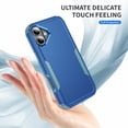thumbnail image 3 of Compatible with Apple iPhone 16 Plus Case for Women Men, Military Grade Shockproof Drop Protection Anti-Scratch Bumper Rugged Matte Phone Case Cover for iPhone 16 Plus, Blue+Gray, 3 of 7