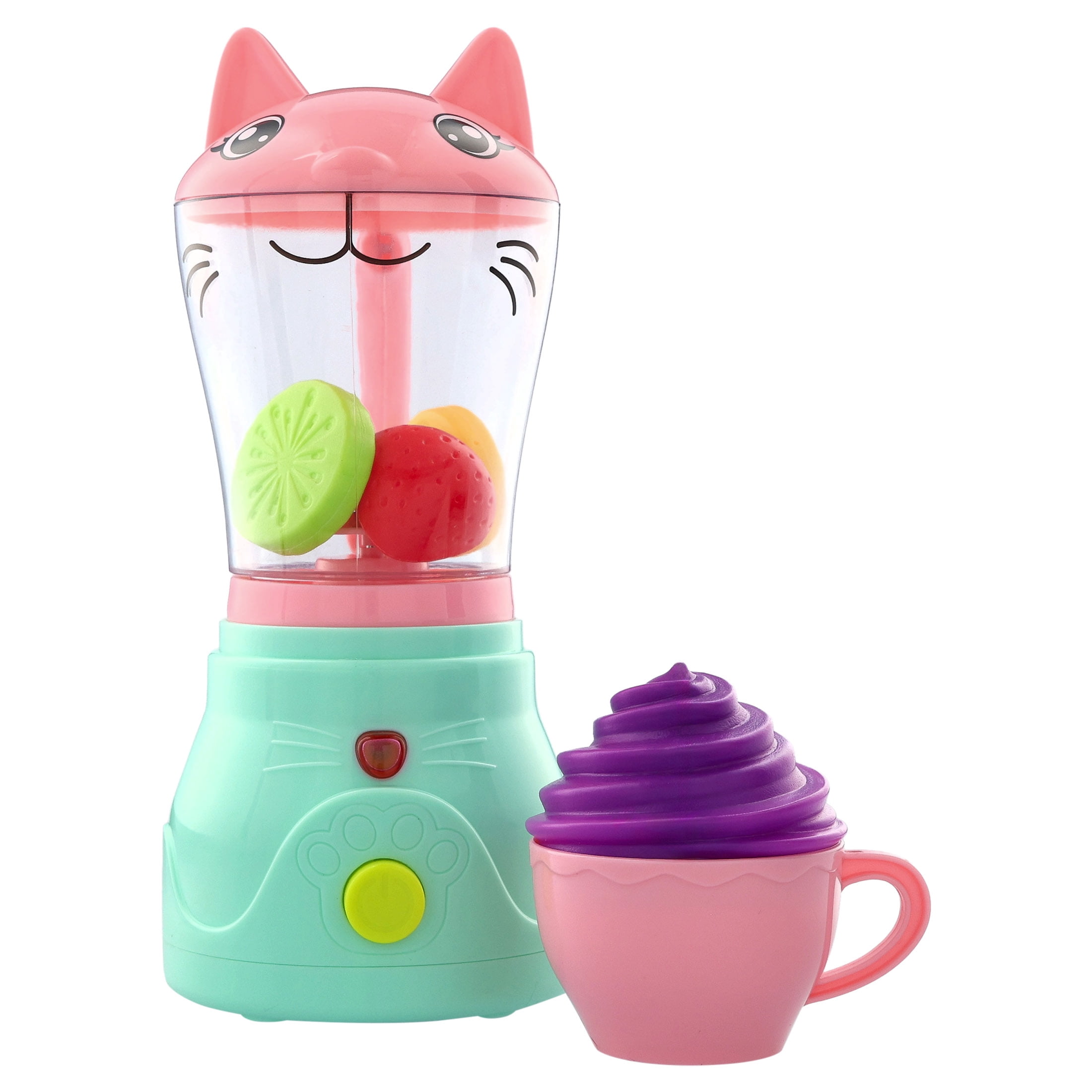 Kid Connection Kitty Smoothie Maker Pretend Play Set, 7 Pieces