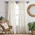 thumbnail image 2 of Double Curtain Rod 72 to 144 Inches(6-12 Feet), Black Heavy Duty Curtain Rods for Windows 66 to 120 Inches, 7/8 Inch Drapery Rod with Twisted Cage Finials, 2 of 16