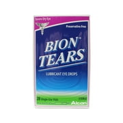 Bion Tears Lubricant Eye Drops, 28 Single-Use Vials, 0.4-mL Each