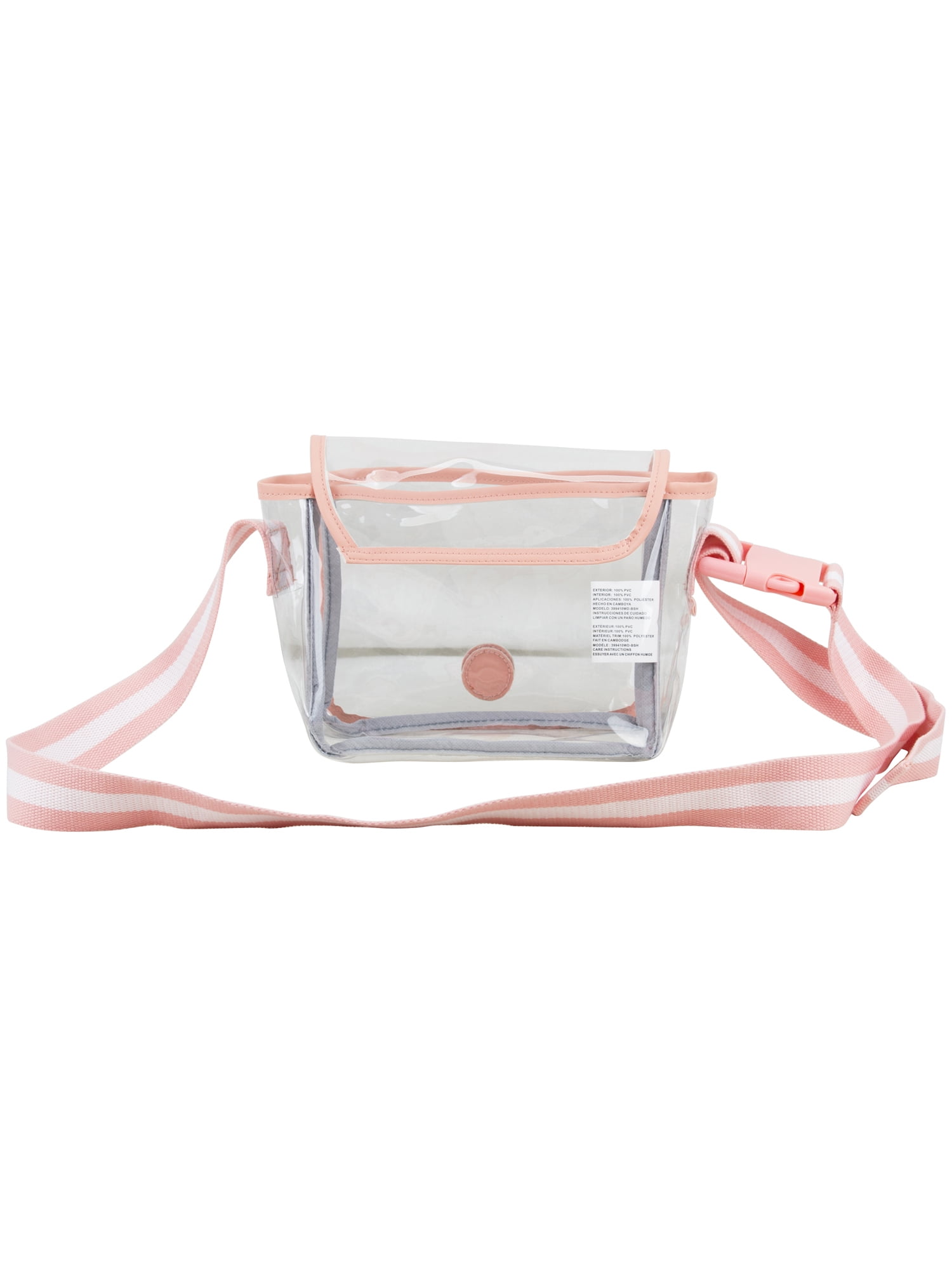 Eastsport Clear Stadium Cross Body, Blush