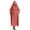 Red, variant on Muslim Women Solid Color Hooded Batwing Sleeves Abaya Long Hijab