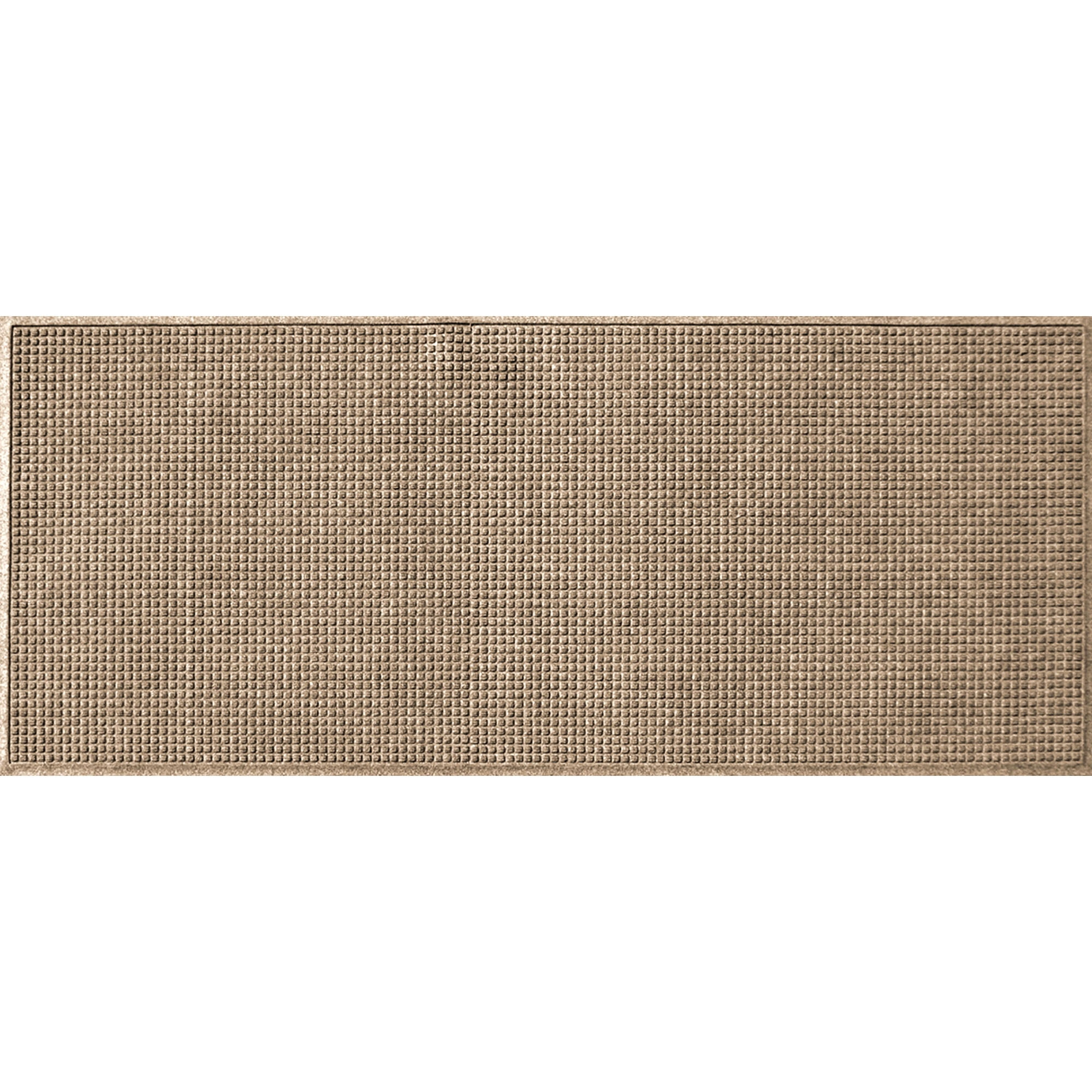 Aqua Shield Squares Doormat, Camel, 22"x60" Runner