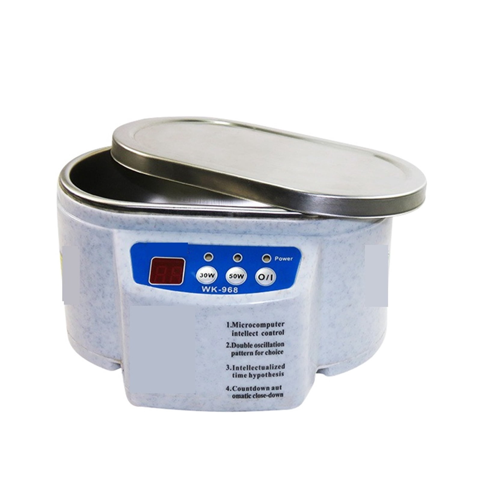 30/50W Digital Ultrasonic Cleaner Tub Dual Frequency Vibration Jewelry Parts Portable Washer Machine