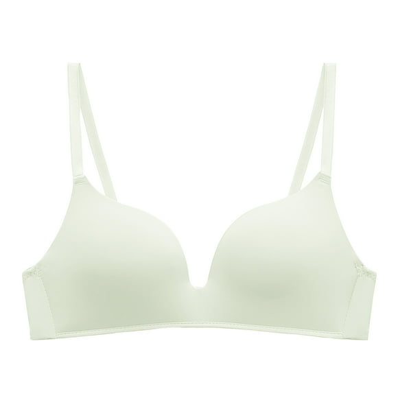 Bigersell Sports Bras for Women Large Bust New Women's Bra Wire Underwear Bra Everyday Small Cup Underwear Padded Bra Style F-772 Gray M