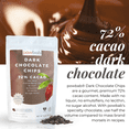 thumbnail image 3 of powbab Dark Chocolate Chips, 72% Cacao, Semi-Sweet Organic Mini Chips (16 oz), 3 of 7