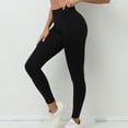 thumbnail image 2 of Womens' Fashion Plus Size Yogo Gym Pants Patchwork High Waist Stretch Strethcy Fitness Leggings Yoga Pant Clearance Under 10$!, 2 of 9