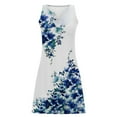 thumbnail image 3 of UPPADA Summer Beach Dresses for Women Vacation Beach Cover Up Midi Dress Button Down Sleeveless Boho Floral Sundress V-Neck Loose Fit Dress Ladies Clothes Multicolor,M, 3 of 6